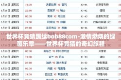 世界杯竞猜踢续bob88com-激情燃烧的绿茵乐章——世界杯竞猜的奇幻旅程