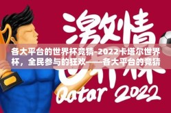各大平台的世界杯竞猜-2022卡塔尔世界杯，全民参与的狂欢——各大平台的竞猜盛宴