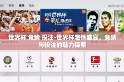世界杯 竞猜 投注-世界杯激情盛宴，竞猜与投注的魅力探索
