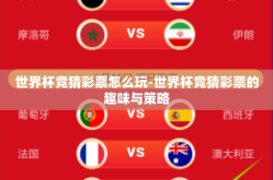世界杯竞猜彩票怎么玩-世界杯竞猜彩票的趣味与策略