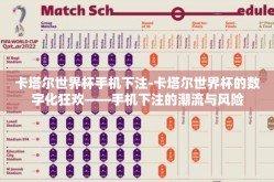 卡塔尔世界杯手机下注-卡塔尔世界杯的数字化狂欢——手机下注的潮流与风险