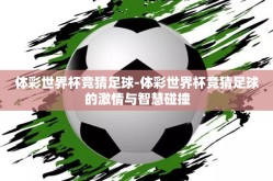 体彩世界杯竞猜足球-体彩世界杯竞猜足球的激情与智慧碰撞