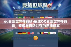 qq彩票世界杯竞猜-探索QQ彩票世界杯竞猜，欢乐与风险并存的足球盛宴