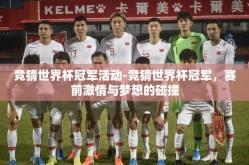竞猜世界杯冠军活动-竞猜世界杯冠军，赛前激情与梦想的碰撞