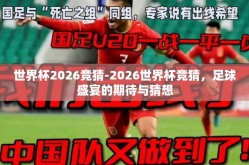 世界杯2026竞猜-2026世界杯竞猜，足球盛宴的期待与猜想