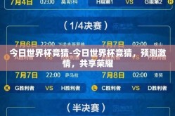 今日世界杯竞猜-今日世界杯竞猜，预测激情，共享荣耀