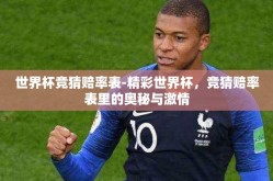 世界杯竞猜赔率表-精彩世界杯，竞猜赔率表里的奥秘与激情