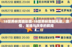 18世界杯竞猜彩票-18世界杯竞猜风潮，激情、策略与庆幸的瞬间