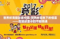 世界杯竞猜彩票中奖-世界杯狂热下的惊喜——竞猜彩票中的不期而遇