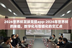 2026世界杯足球竞猜app-2026年世界杯的来临，数字化与智能化的交汇点