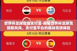 世界杯足球竞猜支付宝-揭秘世界杯足球竞猜新风向，支付宝平台的趣味竞技体验