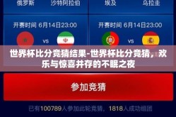 世界杯比分竞猜结果-世界杯比分竞猜，欢乐与惊喜并存的不眠之夜
