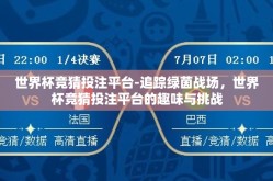 世界杯竞猜投注平台-追踪绿茵战场，世界杯竞猜投注平台的趣味与挑战