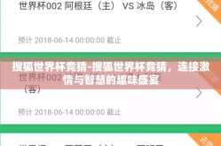 搜狐世界杯竞猜-搜狐世界杯竞猜，连接激情与智慧的趣味盛宴