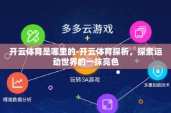 开云体育是哪里的-开云体育探析，探索运动世界的一抹亮色