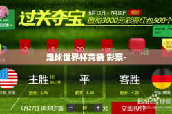 足球世界杯竞猜 彩票-