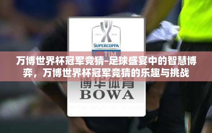 万博世界杯冠军竞猜-足球盛宴中的智慧博弈，万博世界杯冠军竞猜的乐趣与挑战