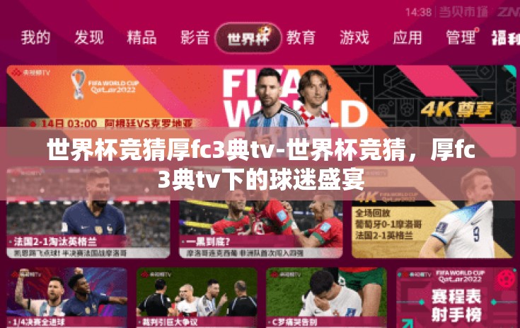 世界杯竞猜厚fc3典tv-世界杯竞猜，厚fc3典tv下的球迷盛宴