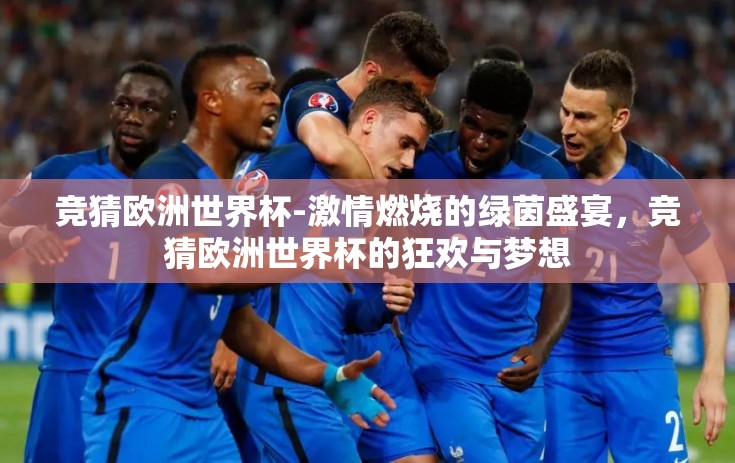 竞猜欧洲世界杯-激情燃烧的绿茵盛宴，竞猜欧洲世界杯的狂欢与梦想