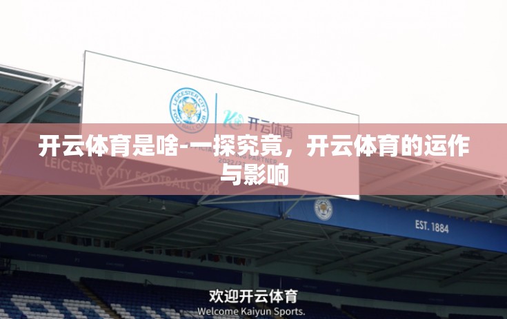 开云体育是啥-一探究竟，开云体育的运作与影响