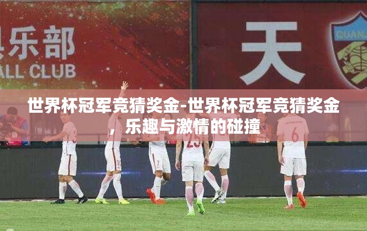 世界杯冠军竞猜奖金-世界杯冠军竞猜奖金，乐趣与激情的碰撞