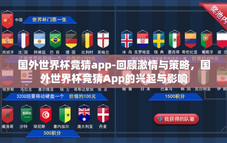 国外世界杯竞猜app-回顾激情与策略，国外世界杯竞猜App的兴起与影响
