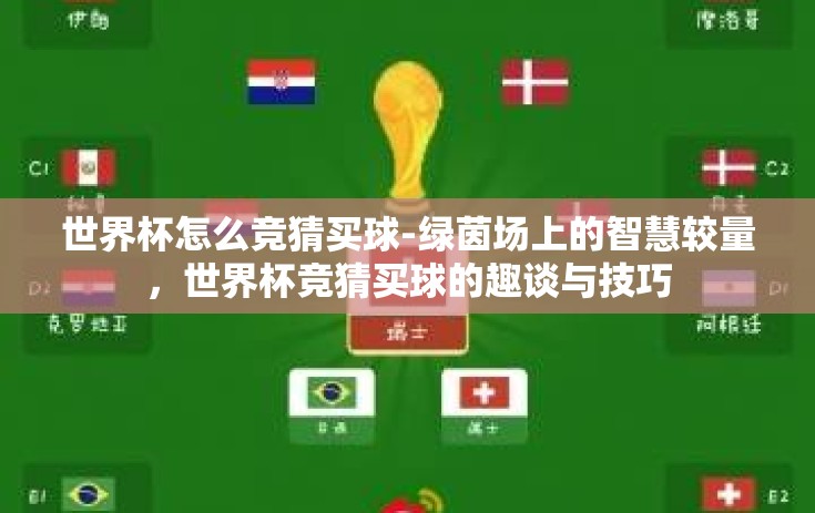 世界杯怎么竞猜买球-绿茵场上的智慧较量，世界杯竞猜买球的趣谈与技巧